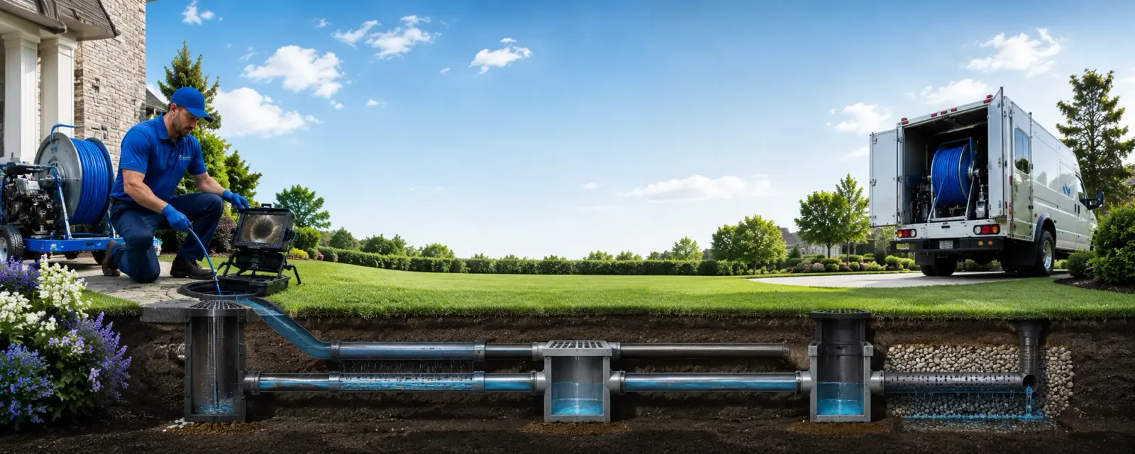 Outdoor drain cleaning information for Haverford, PA